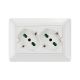 Multipresa 2P40 cablata per scatola 3 moduli OPERA/MTX, colore bianco product photo Photo 03 2XS