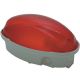 Plafoniera Midi ovale, IP65-60W-E27, colore rosso product photo Photo 01 2XS