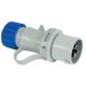 Spina mobile 2P+T 16A 230V 6h, IP44 cablaggio rapido product photo Photo 01 2XS