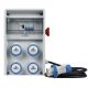 Quadro ULISSE 250 ASC IP65 4 prese CEE, 2 protezioni, con cavo e emergenza, 3kW product photo Photo 02 2XS