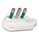 Spina S17 2P+T 16A smontabile ribassata, colore bianco product photo Photo 03 2XS
