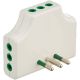 Adattatore da S11 a 3P11 piatto, colore bianco product photo Photo 05 2XS