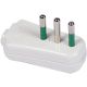 Spina S11 2P+T 10A a squadra smontabile ribassata, colore bianco product photo Photo 01 2XS