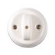 Interruttore / deviatore da parete in ceramica 10AX 250V colore bianco product photo Photo 03 2XS