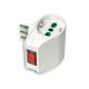 Adattatore da S11 a 2P40 VERTICAL SYSTEM, con interr.di sovraccarico, colore bianco product photo Photo 01 2XS