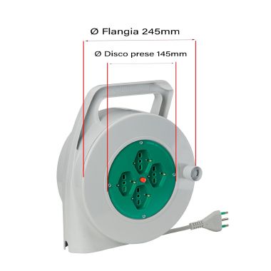 Avvolgicavo 15m 3G1,5 S17 4P40, con disgiuntore product photo Photo 02 3XL