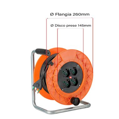 Avvolgicavo 25m 3G1,5 S17 4P40, con disgiuntore product photo Photo 03 3XL