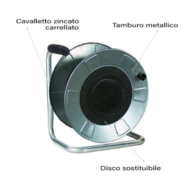 Avvolgitutto vuoto Ø320 cieco, zincato product photo Photo 03 3XL