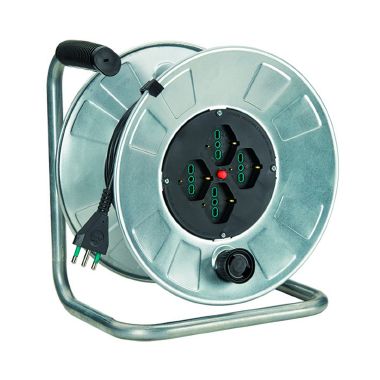 Avvolgicavo 25m 3G1,5 S17 4P40, con disgiuntore, zincato product photo Photo 01 3XL