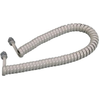 Prolunga estensibile 2,4m telefonico 4 conduttori con plug RJ10, colore avorio product photo Photo 01 3XL