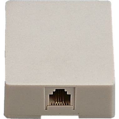 Presa 1 plug RJ11 da parete, colore avorio product photo Photo 01 3XL