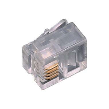 Connettore plug con contatti dorati RJ10 product photo Photo 01 3XL