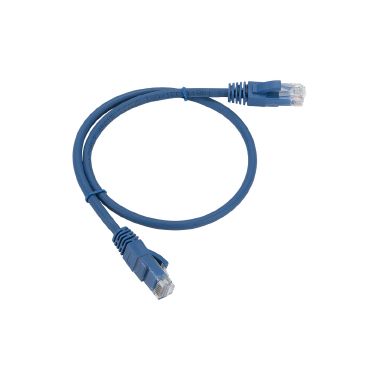 Cavo 0,5m RJ45 U/UTP cat.6, colore blu product photo Photo 01 3XL