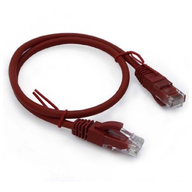 Cavo 0,5m RJ45 U/UTP cat.6, colore rosso product photo Photo 02 3XL