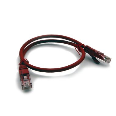 Cavo 1m RJ45 U/UTP cat.6, colore rosso product photo Photo 01 3XL