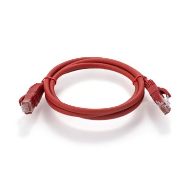 Cavo 2m RJ45 U/UTP cat.6, colore rosso product photo Photo 02 3XL