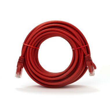 Cavo 5m RJ45 U/UTP cat.6, colore rosso product photo Photo 02 3XL