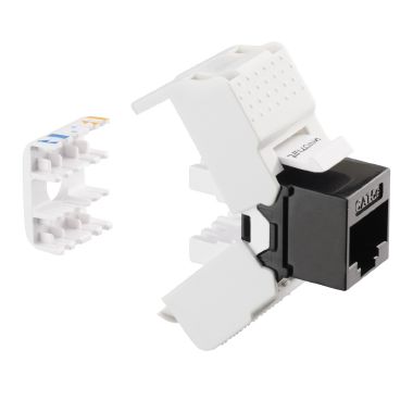 Presa RJ45 UTP 180° cat.5e TOOLLESS, colore bianco product photo Photo 01 3XL