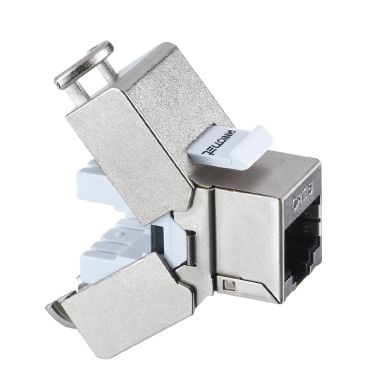 Presa RJ45 FTP 180° cat.6, colore alluminio product photo Photo 01 3XL