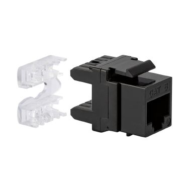 Presa RJ45 UTP 180° cat.6, colore nero product photo Photo 01 3XL