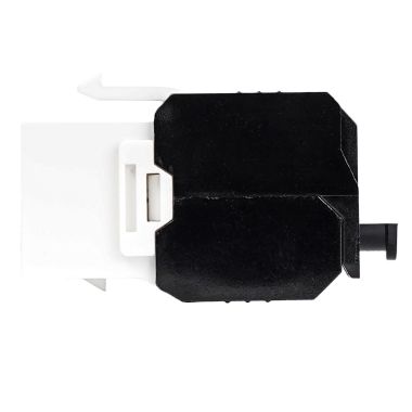 Presa RJ45 UTP 180° cat.6 TOOLLESS, colore bianco product photo Photo 04 3XL
