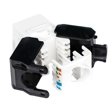 Presa RJ45 UTP 180° cat.6 TOOLLESS, colore bianco product photo Photo 05 3XL