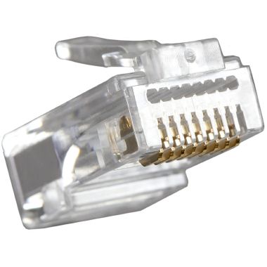 Kit 50 plug RJ45 UTP passanti cat.5e+10 copriplug product photo Photo 02 3XL
