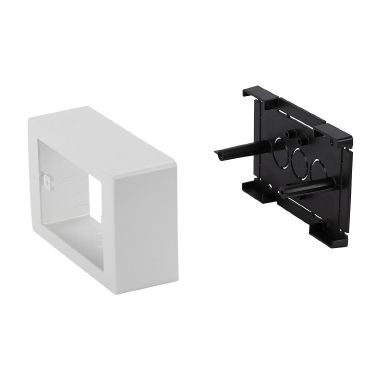 Scatola per placca rettangolare, colore bianco product photo Photo 03 3XL