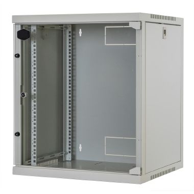 Quadro CLOUD, ispezionabile lateralmente, 540x450x620mm 12U, porta a vetro, colore grigio product photo Photo 01 3XL