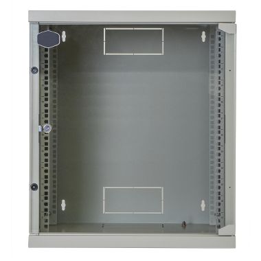 Quadro CLOUD, ispezionabile lateralmente, 540x450x620mm 12U, porta a vetro, colore grigio product photo Photo 02 3XL