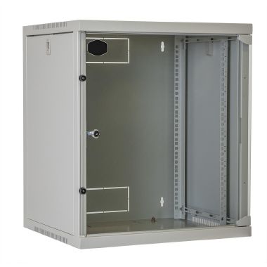 Quadro CLOUD, ispezionabile lateralmente, 540x450x620mm 12U, porta a vetro, colore grigio product photo Photo 03 3XL