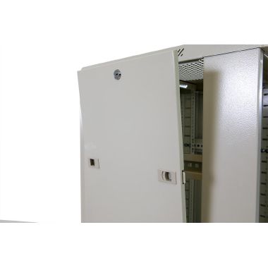 Armadio STANDARD 600x600x2055mm 42U, porta a vetro, colore grigio product photo Photo 07 3XL