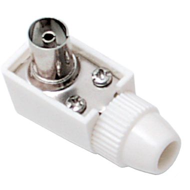 Presa TV a squadra Ø9,5mm, colore bianco product photo Photo 01 3XL