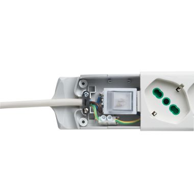 Multipresa 1,5m 3G1 S17 4P40, con interruttore, colore bianco product photo Photo 04 3XL