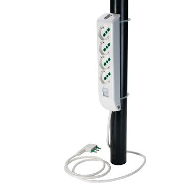 Multipresa 1,5m 3G1 S17 4P40, con interruttore, colore bianco product photo Photo 05 3XL