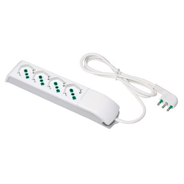 Multipresa 1,5m 3G1 S17 4P40, colore bianco product photo Photo 01 3XL