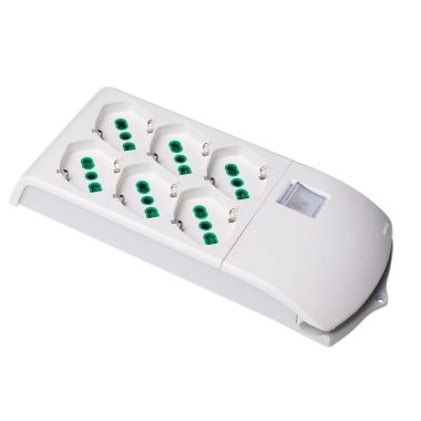 Multipresa senza cavo 3+3P40, con interruttore, colore bianco product photo Photo 01 3XL