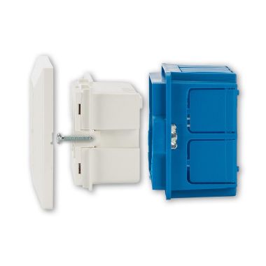 Multipresa universale da incasso Opera Plus 2P40 precablata per scatola 3 moduli bianco product photo Photo 12 3XL