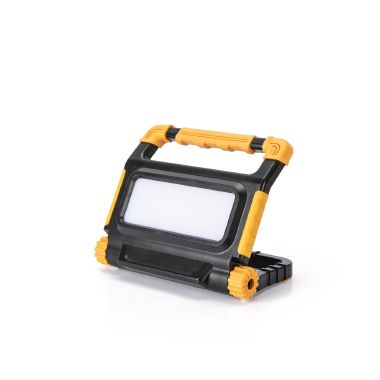 Proiettore LED 30W, con supporto, ricaricabile, IP54, colore giallo product photo Photo 01 3XL