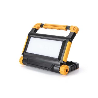 Proiettore LED 15W ricaricabile IP54 colore giallo con supporto product photo Photo 01 3XL