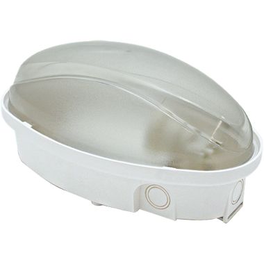 Plafoniera Midi ovale, IP65-60W-E27, colore bianco product photo Photo 01 3XL