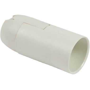 Portalampada E14 liscia, colore bianco product photo Photo 01 3XL