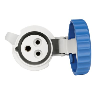 Presa mobile 2P+T 16A 230V 6h, IP67 cablaggio rapido product photo Photo 02 3XL