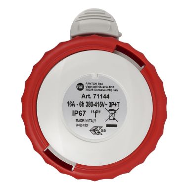 Presa mobile 3P+T 16A 400V 6h, IP67 cablaggio rapido product photo Photo 03 3XL