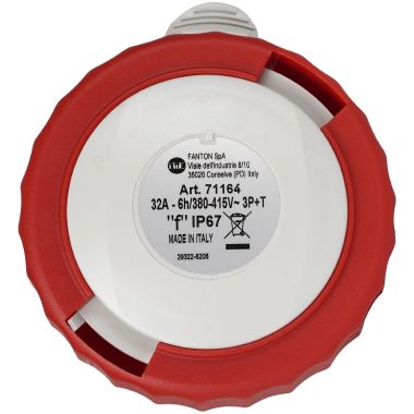 Presa mobile 3P+T 32A 400V 6h, IP67 cablaggio rapido product photo Photo 05 3XL