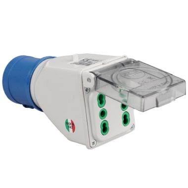 Adattatore da spina CEE 230V a 2P17/11, IP44 product photo Photo 02 3XL