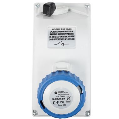 Presa da parete interbloccata 2P+T 16A 230V 6h, IP67 product photo Photo 04 3XL