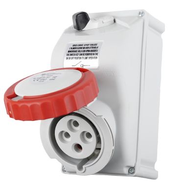 Presa da parete interbloccata 3P+T 32A 400V 6h, IP67 product photo Photo 02 3XL