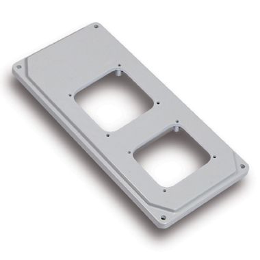 Flangia forata 90x180mm+8viti, IP44, colore grigio product photo Photo 01 3XL