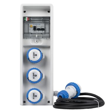 Quadro ULISSE 150 ASC IP65 3 prese CEE, 2 protezioni, con cavo, 3kW product photo Photo 02 3XL